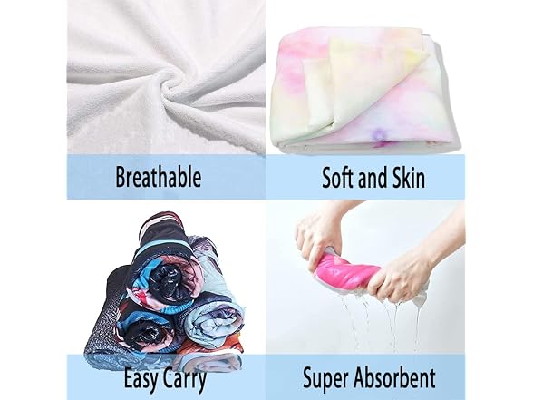kaylz Microfiber Surf Poncho Wearable Beach T