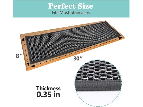 WAWINY WAWINY 15 Pack Stair Treads for Wooden