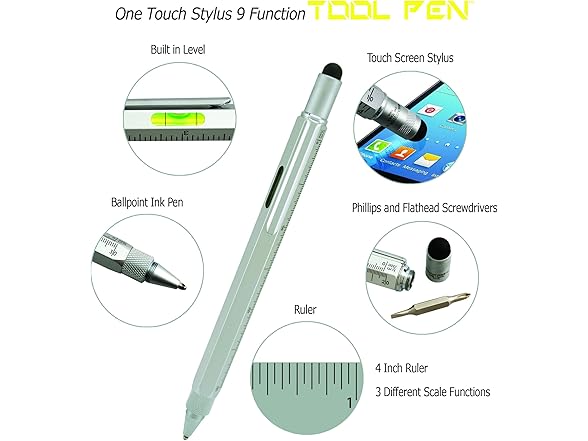 Monteverde USA Tool Ballpoint Pen – Silver Finish