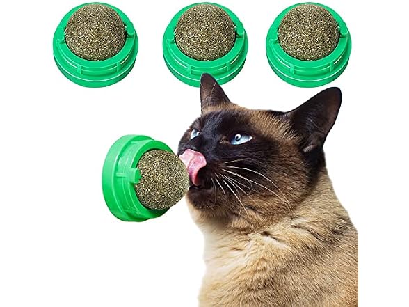 3 Pcs Catnip Ball, Catnip Wall Toys, Edible K