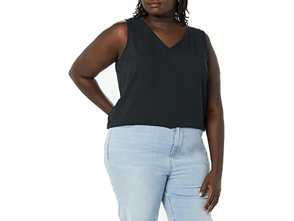 Amazon Essentials Women Regular-Fit V Neck Top