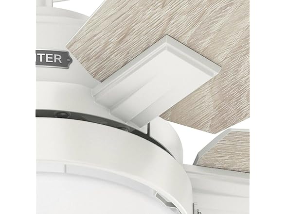 Hunter Fan 52 Inch White Ceiling Fan with Light