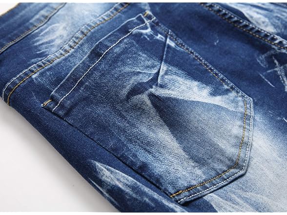 Enrica Men (34) Contrast Jeans Skinny Pants