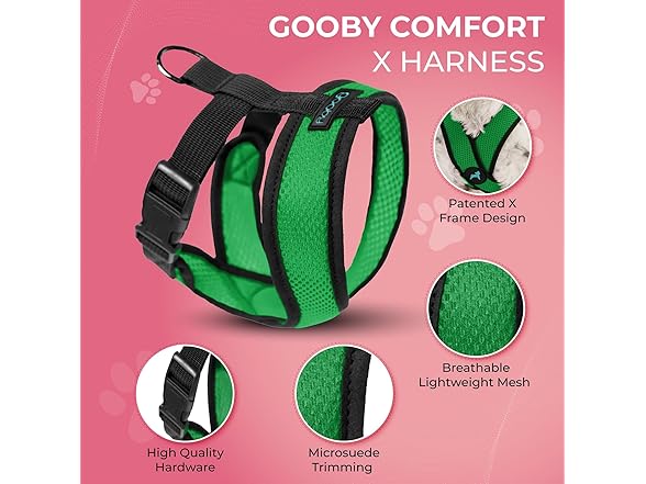 Gooby Comfort X Head in Harness - Small