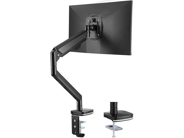 Single Monitor Mount with USB, Supports 13"-35"