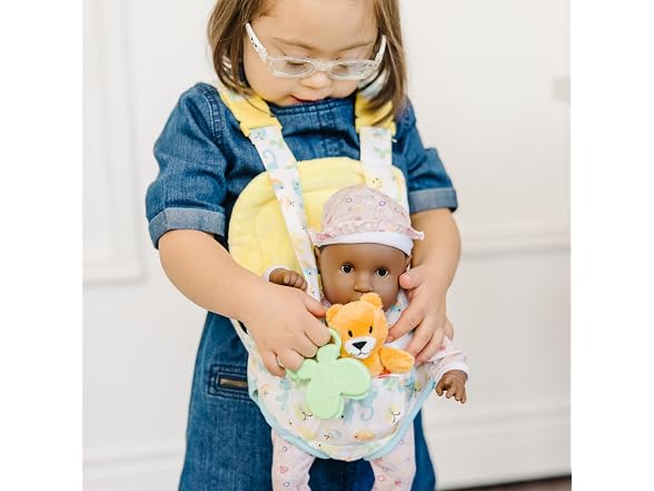 Melissa & Doug Mine Love Carrier Play Baby Toy Set