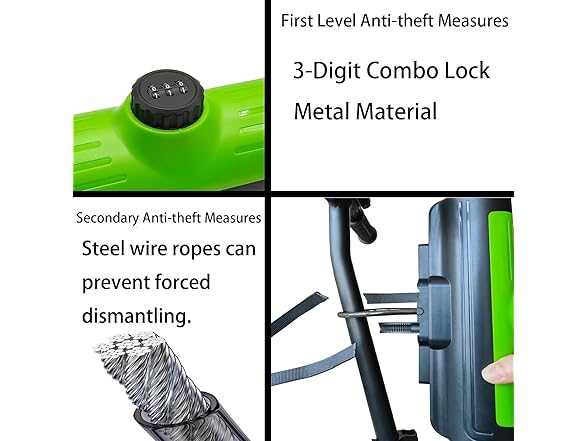 BOWENDA Scooter Lock Box 3-Digit