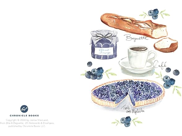 Chronicle Books Brie & Baguette Notes: 20 Notecards