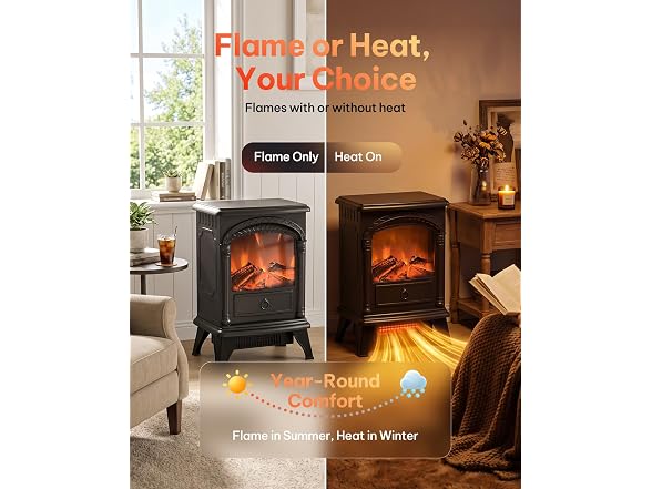Silonn 22" Electric Fireplace Heater