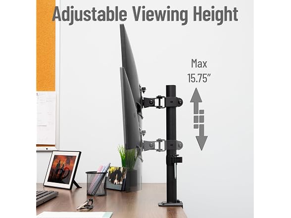 Mind Reader Single Monitor Desk Mount for 13"-32" Screens