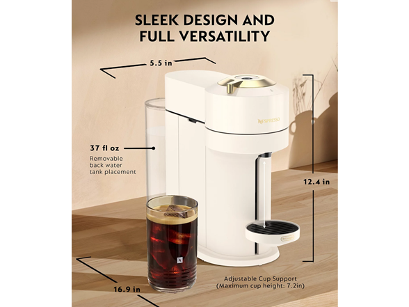 Vertuo Next Premium Coffee and Espresso Maker w Aeroccino