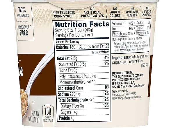 Quaker Hot Cereal