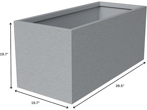 LeisureMod FP20GR Flora Planter Grey