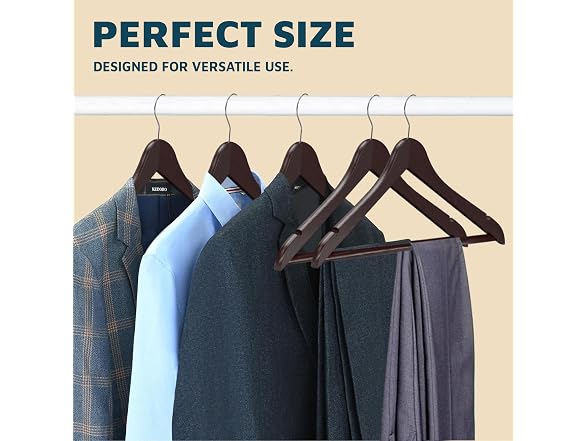 Lifemaster Wooden Clothes Hangers 10 PK Cherry