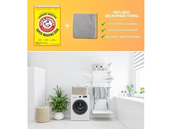Detergent Booster Cleaner Powder 55 oz Bundle