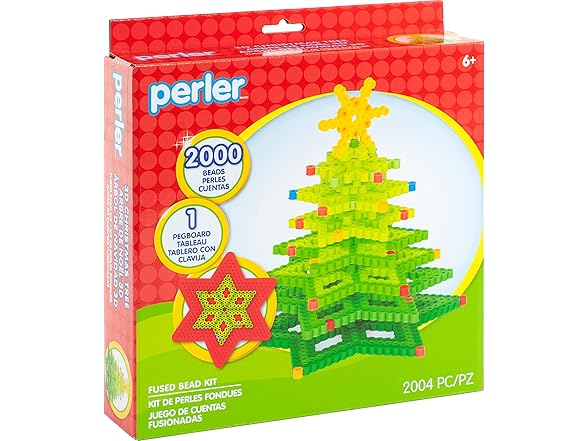 Perler Perler 3D Christmas Tree Fuse Bead Craft Kit, 8.75