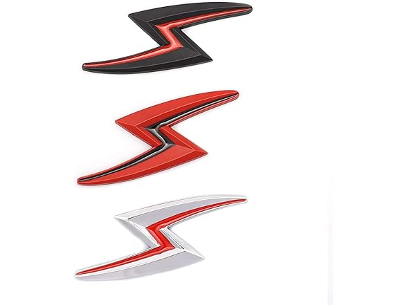 Wilk 3D Metal New S Lightning Emblem Badge Fo