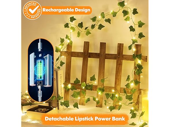 Lakumu Vine with Fairy Lights. 33ft (Your Choice)