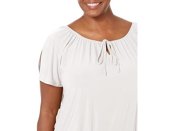 Star Vixen Women's Ivory Peasant Top (M)