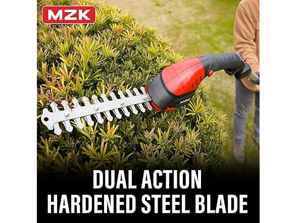 MZK 2-in-1 20V Pole Mini Hedge Trimmer & Grass Shear