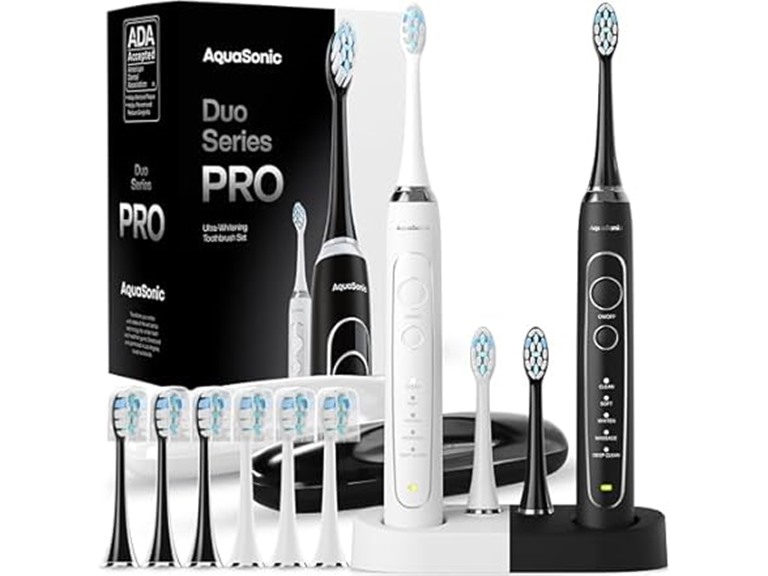 AquaSonic Duo Series Pro Toothbrush Set