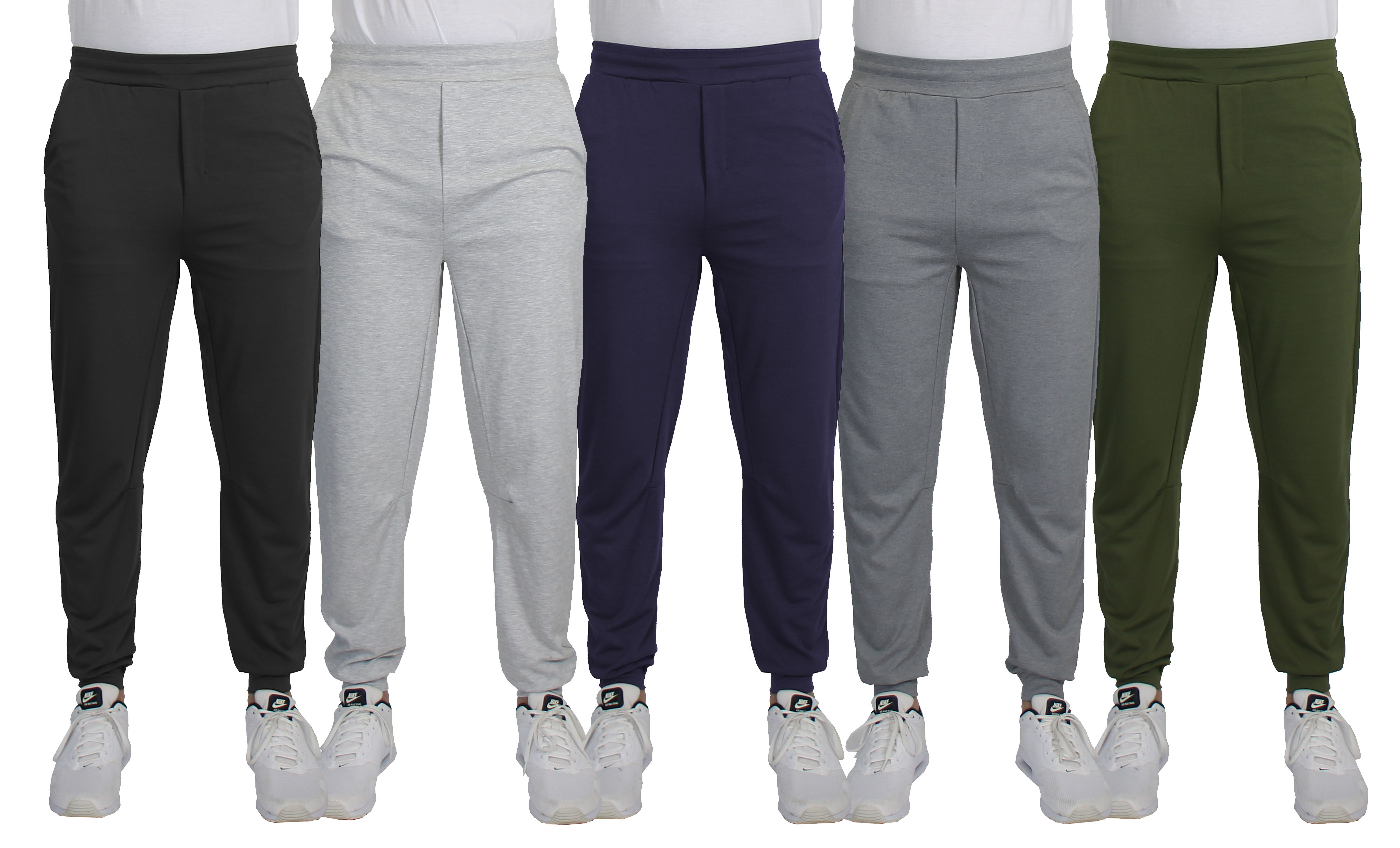 3PK Asst Mens Classic Active Track Pants - Gallery 9