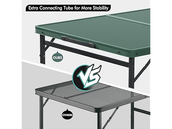 VILLEY Grill Table, 3ft Folding Camping