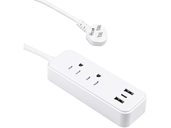 Clear Power B09VXBH7JF Clear Power 2-Outlet Power Str