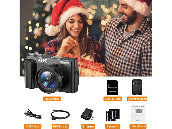 MIRWHAPNG 4K Digital Camera