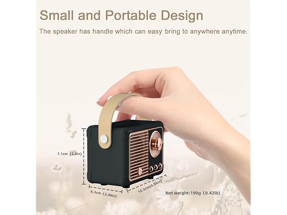 2BOOM Mini Bluetooth Retro Speaker