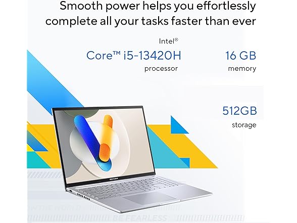 ASUS Vivobook 16” WUXGA 60Hz i5 W11 Laptop