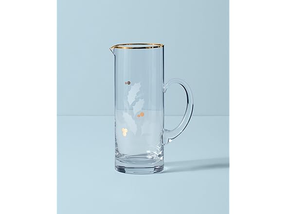 Lenox  Holiday Gold Pitcher, Christmas Theme
