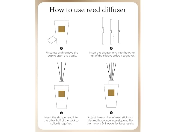 Reed Diffuser Set, 8.79 oz Natural