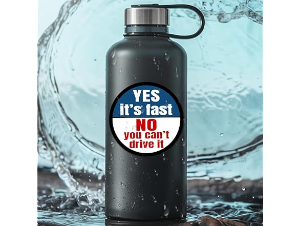 3Pk Decals Goes Fast Can't Ride 4"