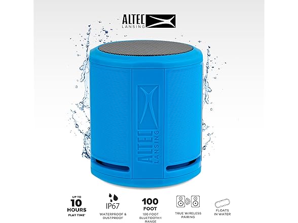Altec Lansing HydraOrbit - Waterproof Bluetooth Speaker