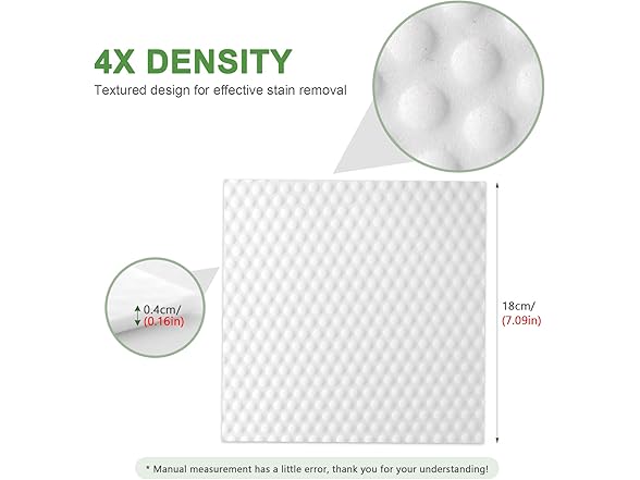 garvonti 4X High Density Magic Eraser Sheets