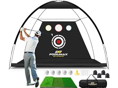 $54.99, Was $89.99, 38% Off! PodiuMax Golf Net and Mat dealfomo