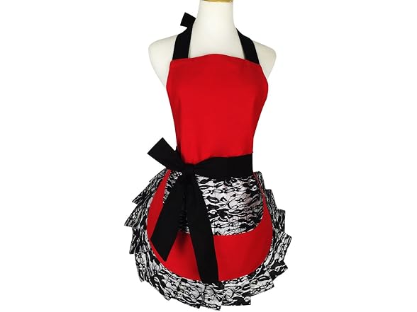 Floosum Girls (Free Size) Retro Sexy Kitchen Apron