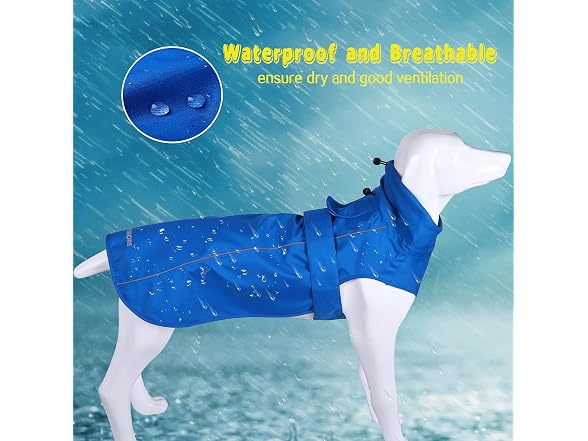 Adjustable Waterproof Dog Raincoat for Dogs,