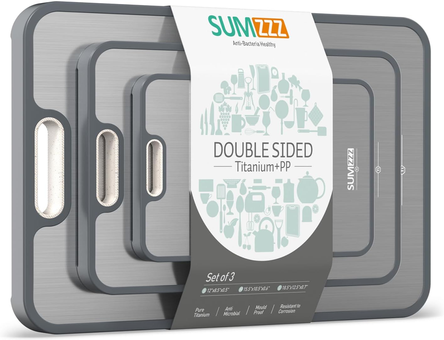 Sumzzz Double Sided Titanium Cutting Board - Gallery 10