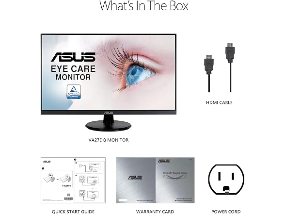 ASUS VA27DQ 27 ASUS VA27DQ 27 FHD Eye Care IPS Monitor | 