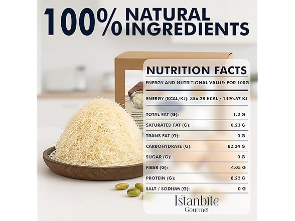 Kataifi Shredded Fillo Dough 3.5 Oz for Dubai Chocolate