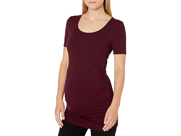 Amazon Essentials Women's Maternity Scoopneck T-Shirt, 2PK