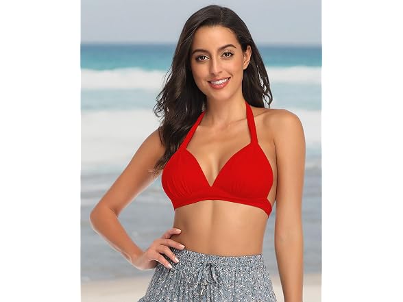 Balasami Women (XL) Retro Polka Dot Halter Tops
