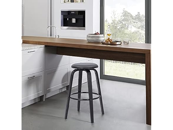 Harbor 30 Backless Bar Stool Swivel Gray- Set of 2