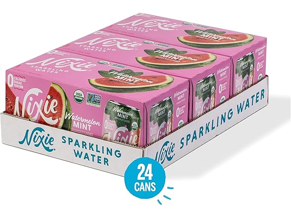 Nixie Sparkling Water, Watermelon Mint