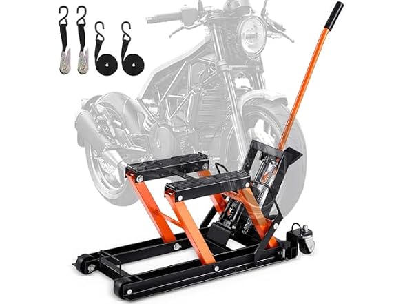 Steel Hydraulic Motorcycle Jack Stand, 1500 LBS