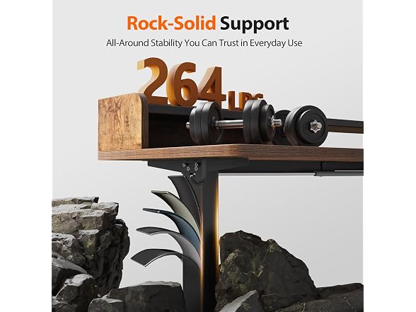 L Shaped Standing Desk with Monitor