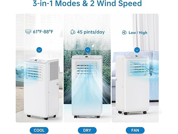 (NEW!) AutoSteelix 8kBTU Portable AC