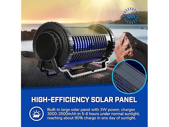 HeptaTree W1221 Portable Solar Powered Bug Zapper